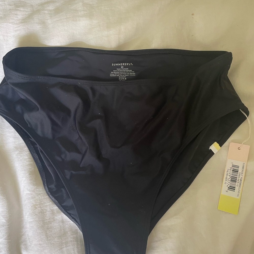 Summersalt Black High-Waisted Bikini Bottom